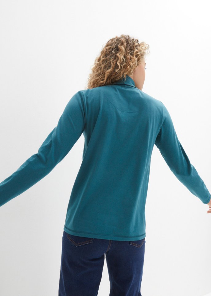 Essential Langarmshirt mit Rollkragen, seamless