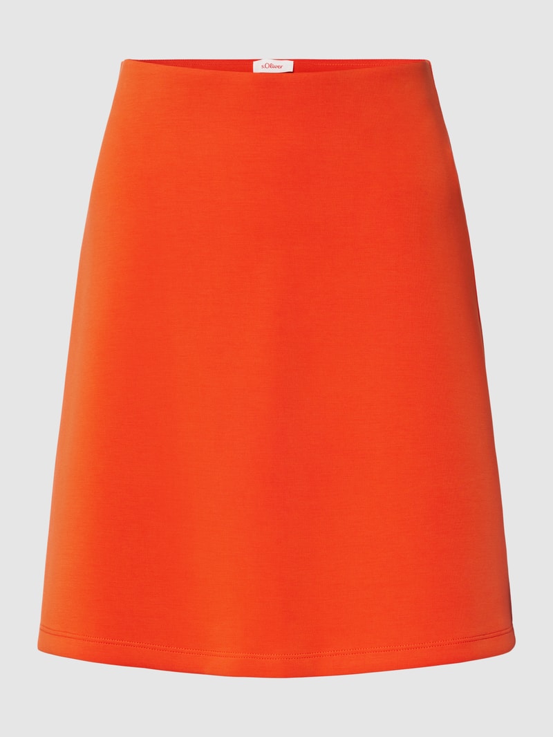 Minirock mit elastischem Bund Modell 'Scuba' in orange