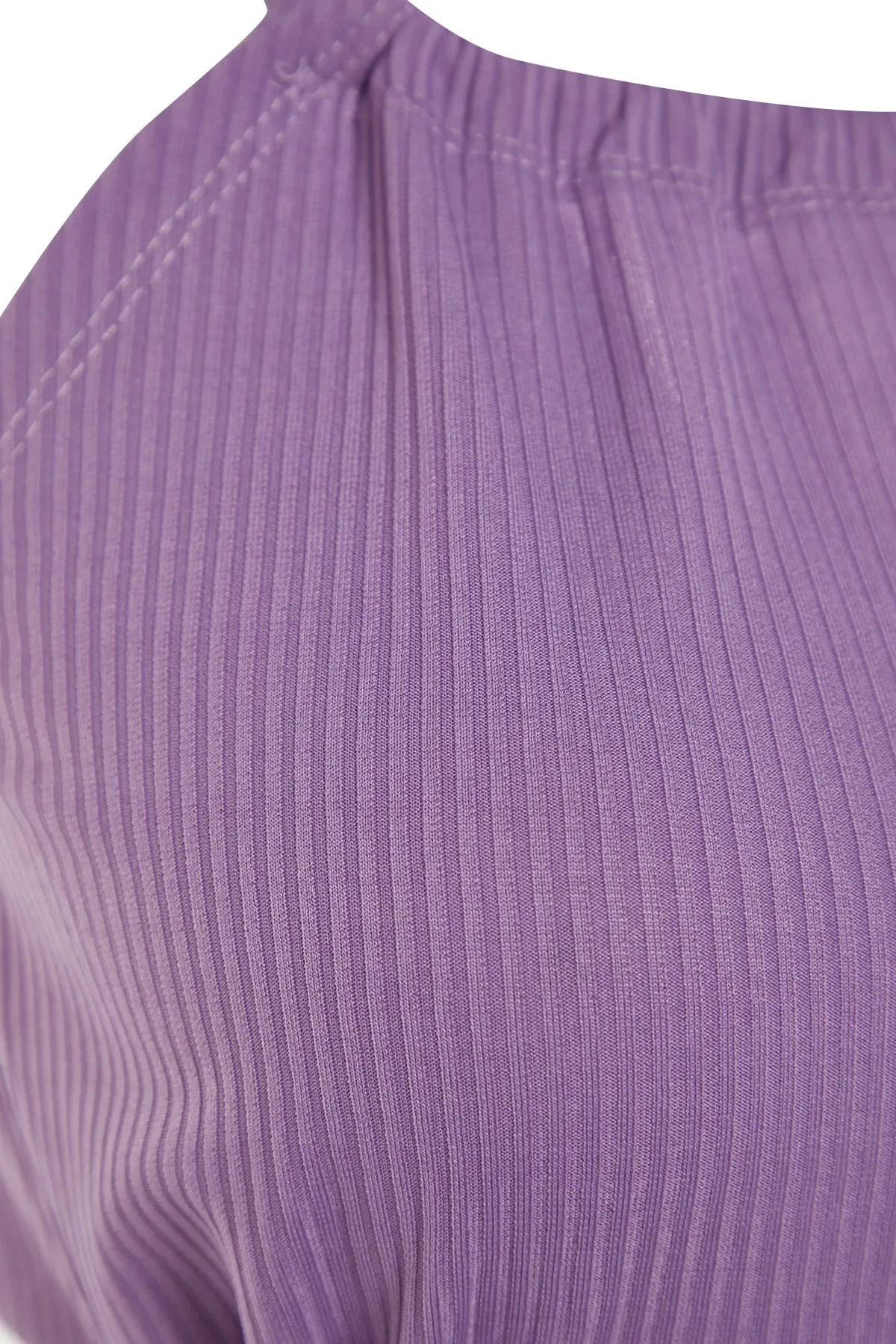Trendyol Collection  Lila kurzes Set aus Oberteil und Unterteil aus Strick TWOSS21AU0204