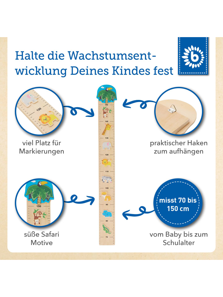 Bieco Spielwaren Messlatte Zoo in Mehrfarbig günstig kaufen onesize
