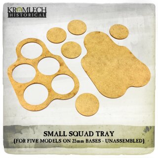 Small Squad Tray (for 5 models on 25mm round bases) (3)