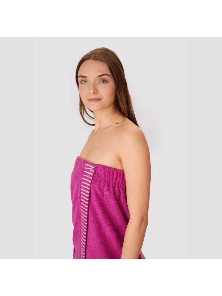 Schiesser Saunakilt Rom in Fuchsia günstig kaufen