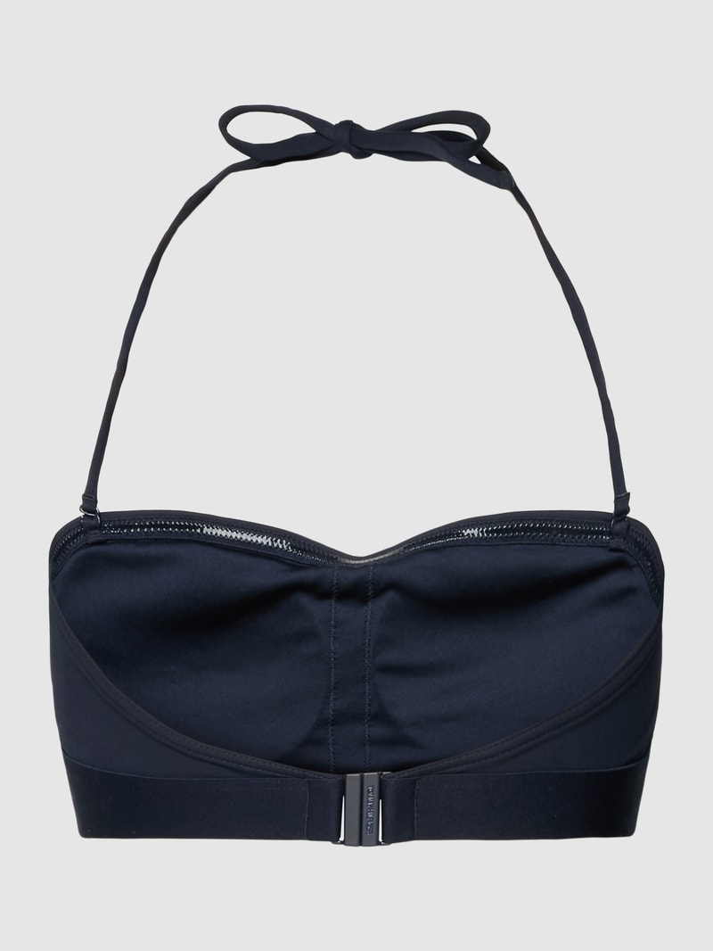 Bikini-Oberteil mit Neckholder in marineblau