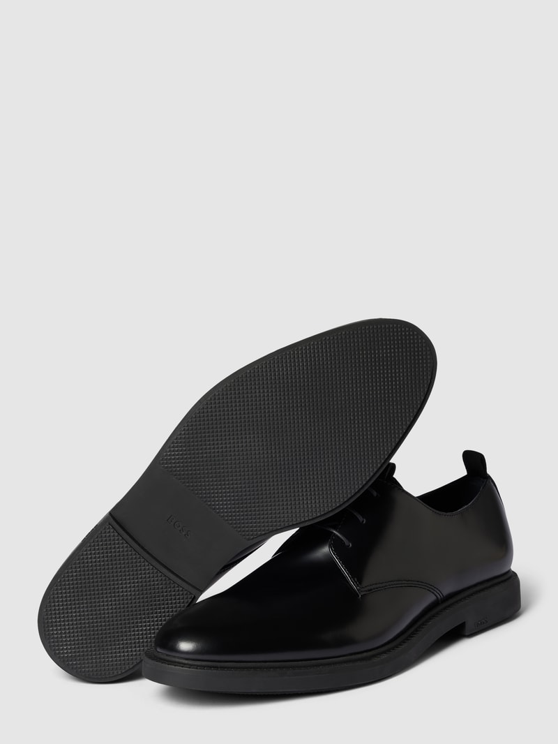 Derby-Schuhe aus Leder Modell 'Larry' in schwarz