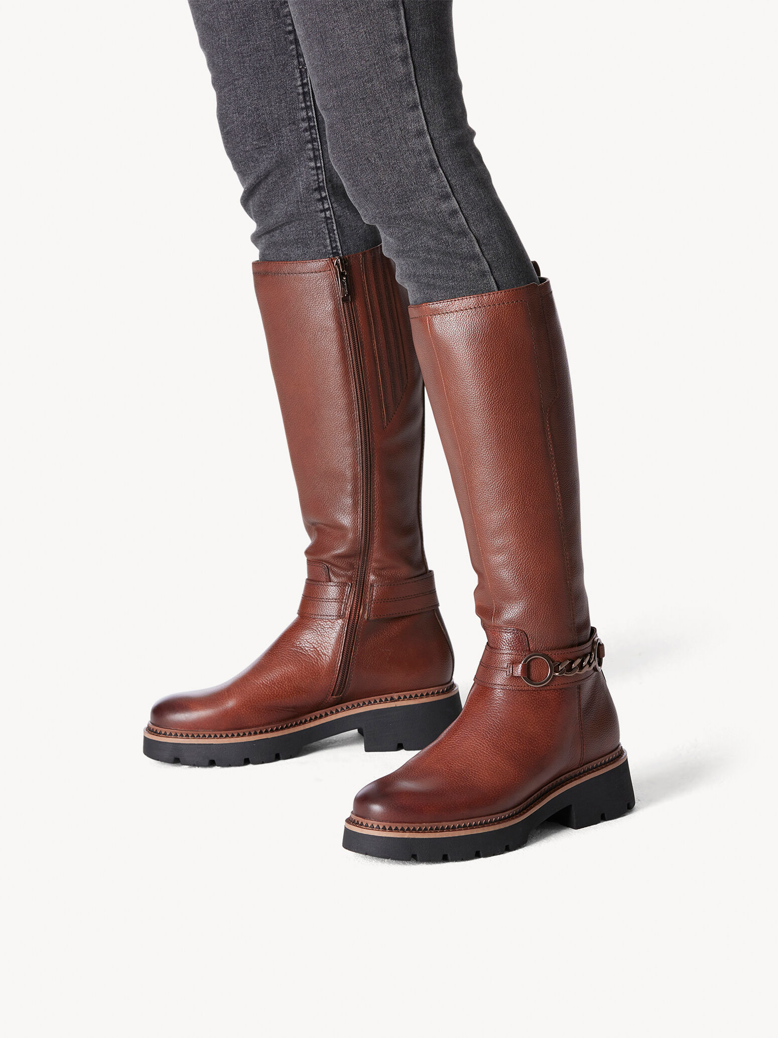 Bottes en cuir - marron