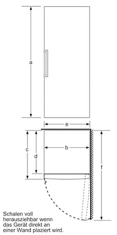 SIEMENS Gefrierschrank iQ300 GS36NVXEV, 186 cm hoch, 60 cm breit