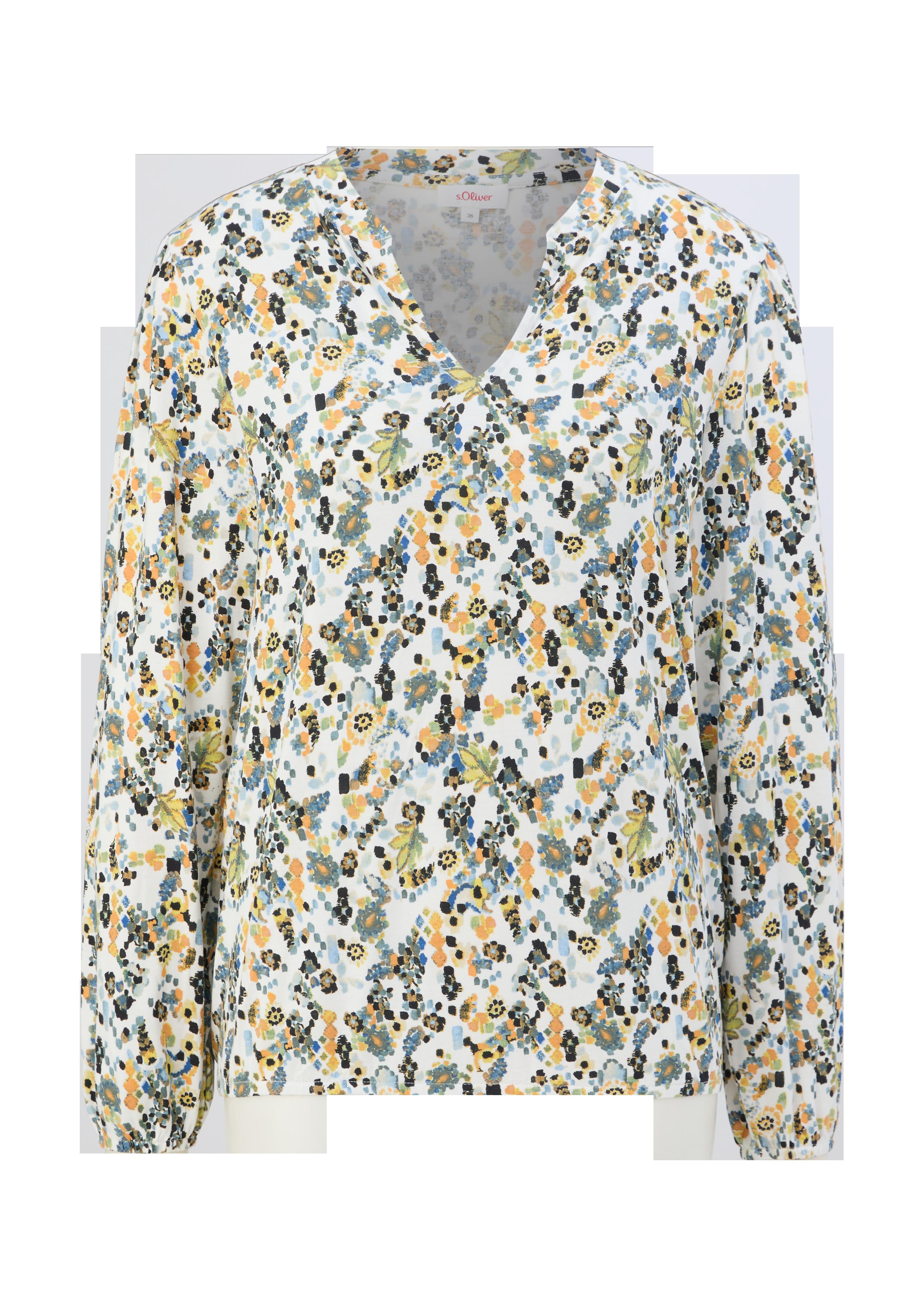 Jerseybluse mit Tunika-Ausschnitt  2129456-02A0