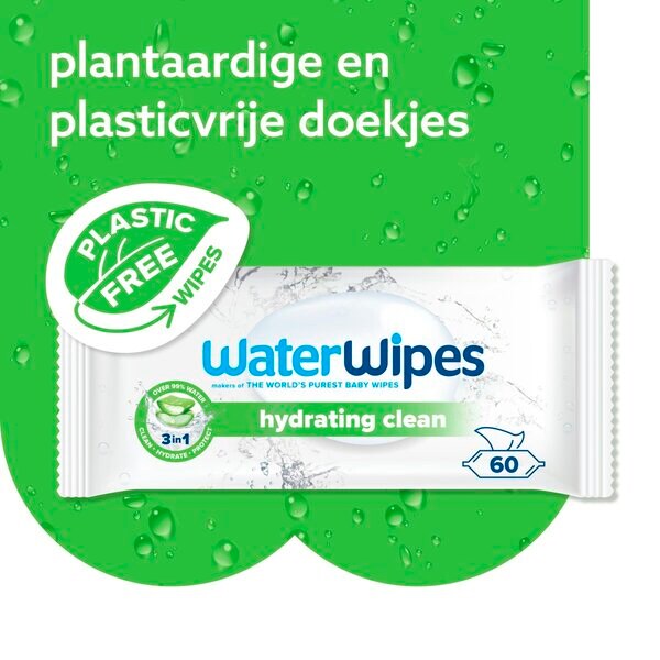 Lingettes hydratantes pour bébé WaterWipes, paquet de 12 x 60 pièces