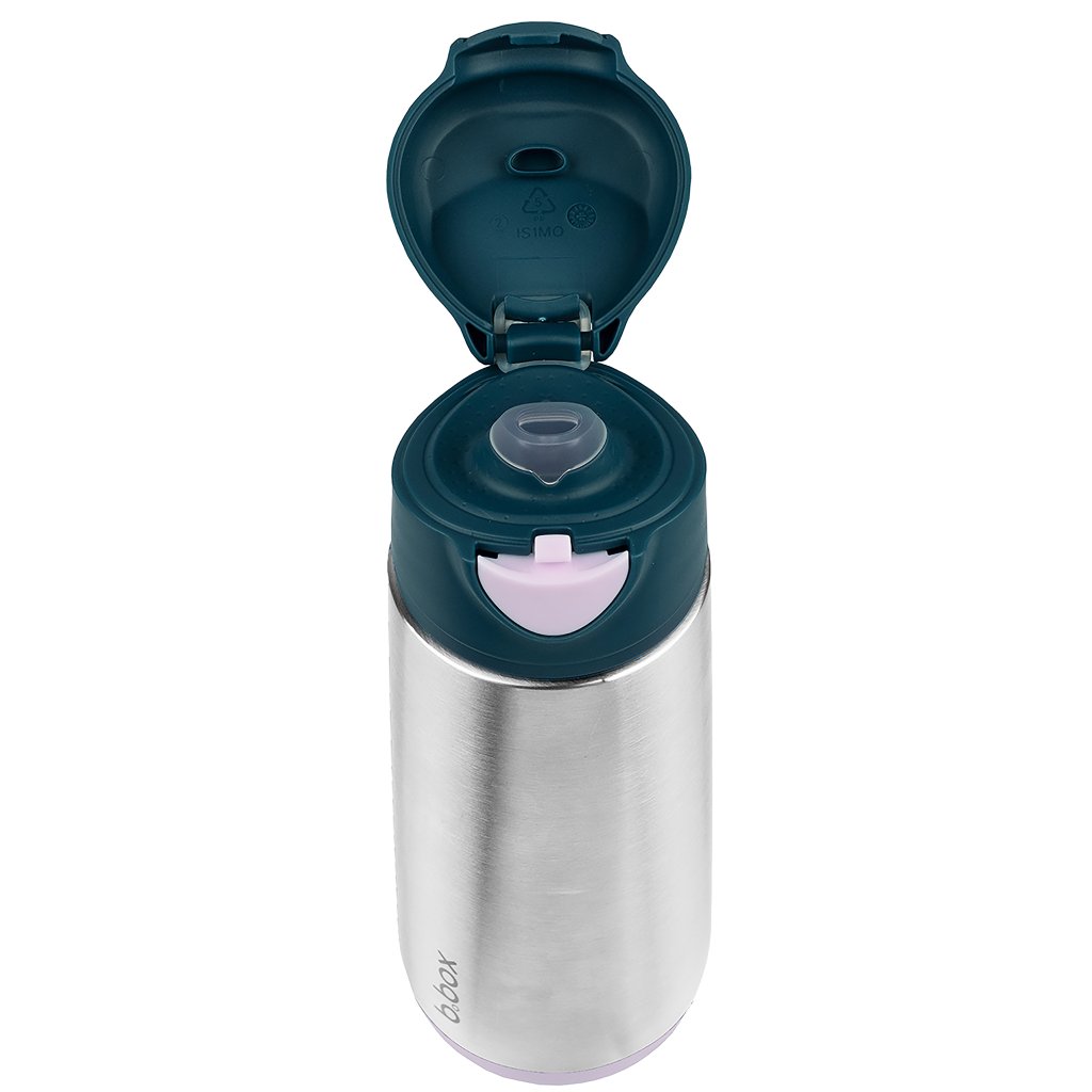 b.box Stahlthermosflasche 500 ml - Indigo/Rosa