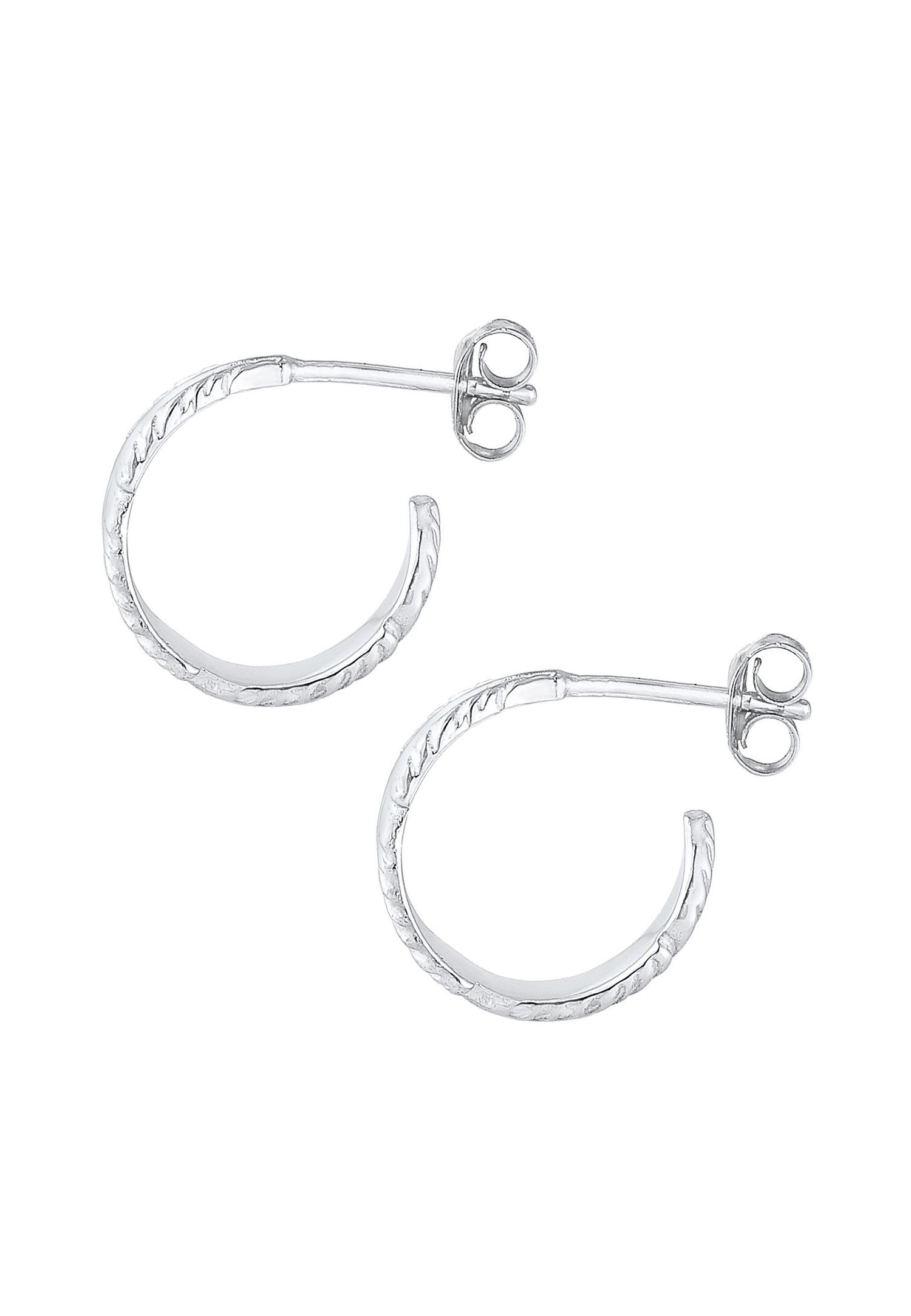 Elli Tendance festival de plumes pour femmes créoles en argent 925 Sterling