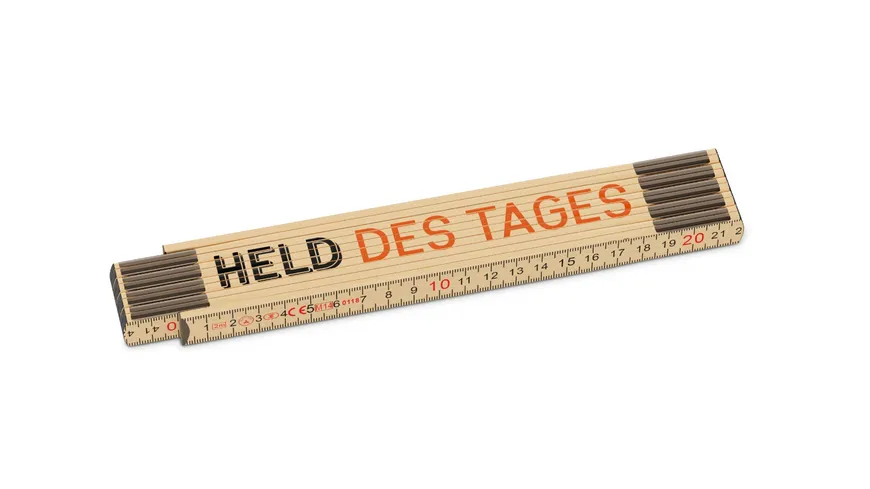 Geschenk für Dich Zollstock Held des Tages
