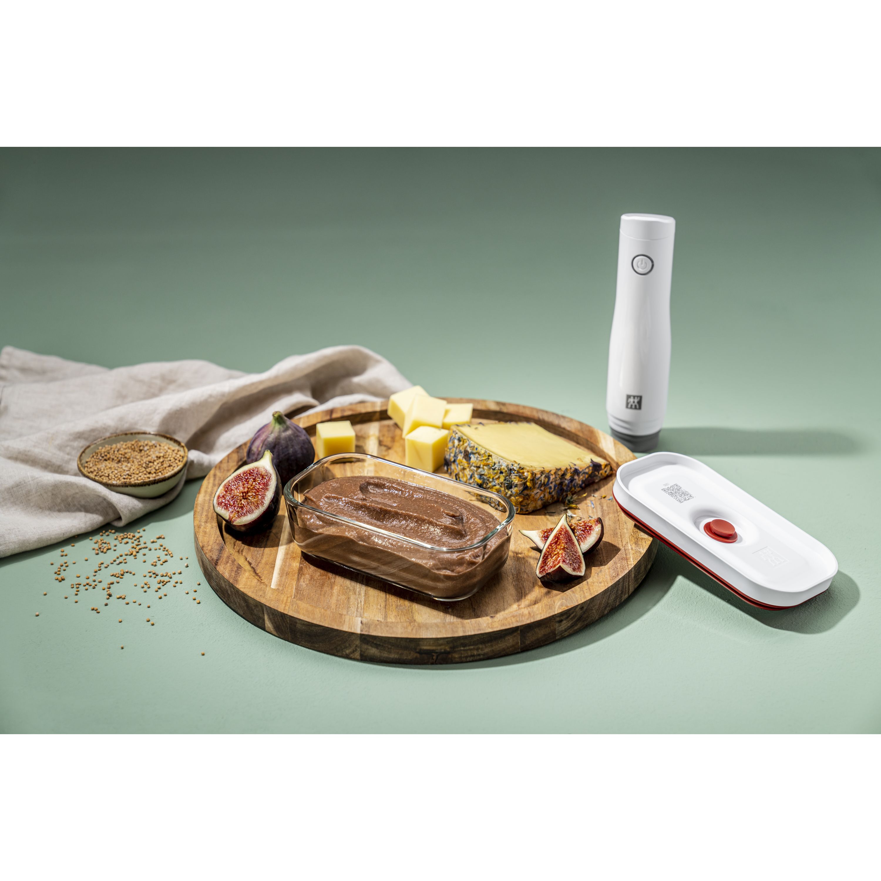 Vakuumbox S, Glas, Rot