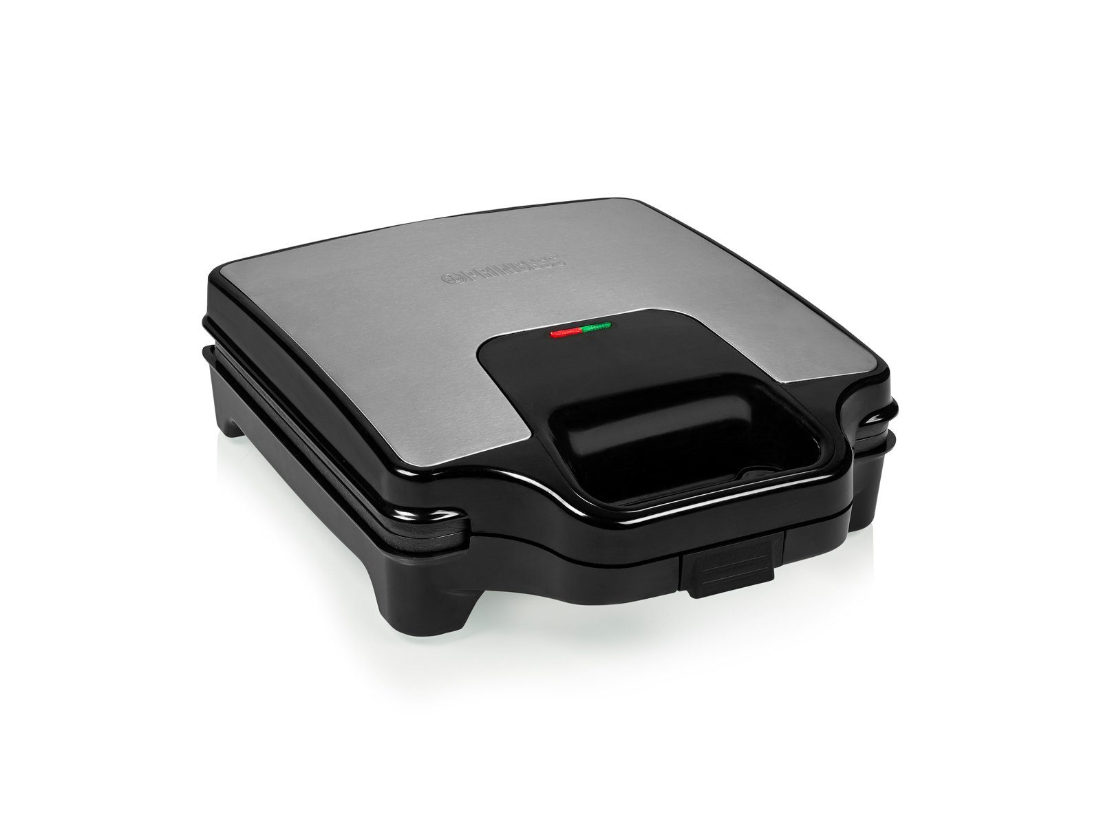 PRINCESS Sandwichmaker, 1600 W, kleiner 4er Toaster Panini Snackmaker mit Gabel, Antihaftbeschichtung