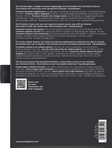 ZWILLING Beauty Premium Nagelpflege-Set - black Maniküre-Set