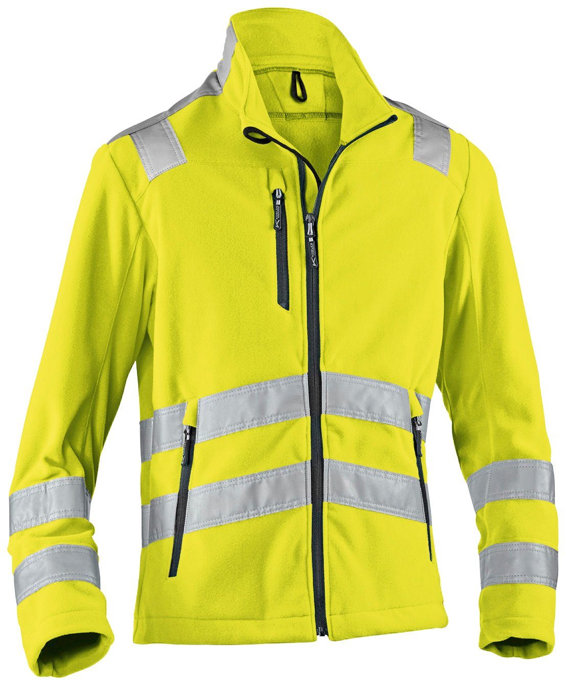 Kübler Arbeitsjacke Reflectiq Warnschutz Klasse 2, Fleecejacke, atmungsaktiv