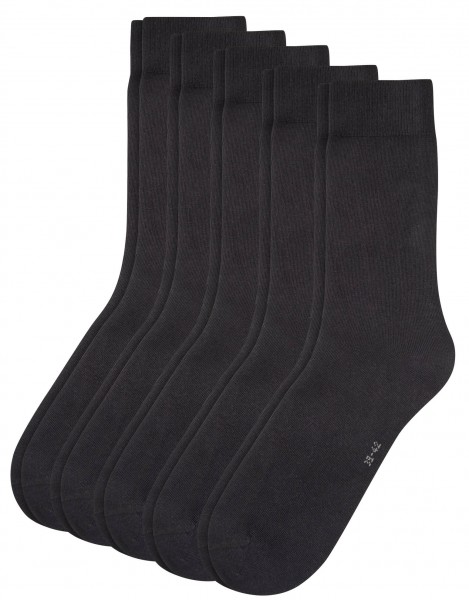 Camano ~ Classic Socken ~ 5er Pack schwarz