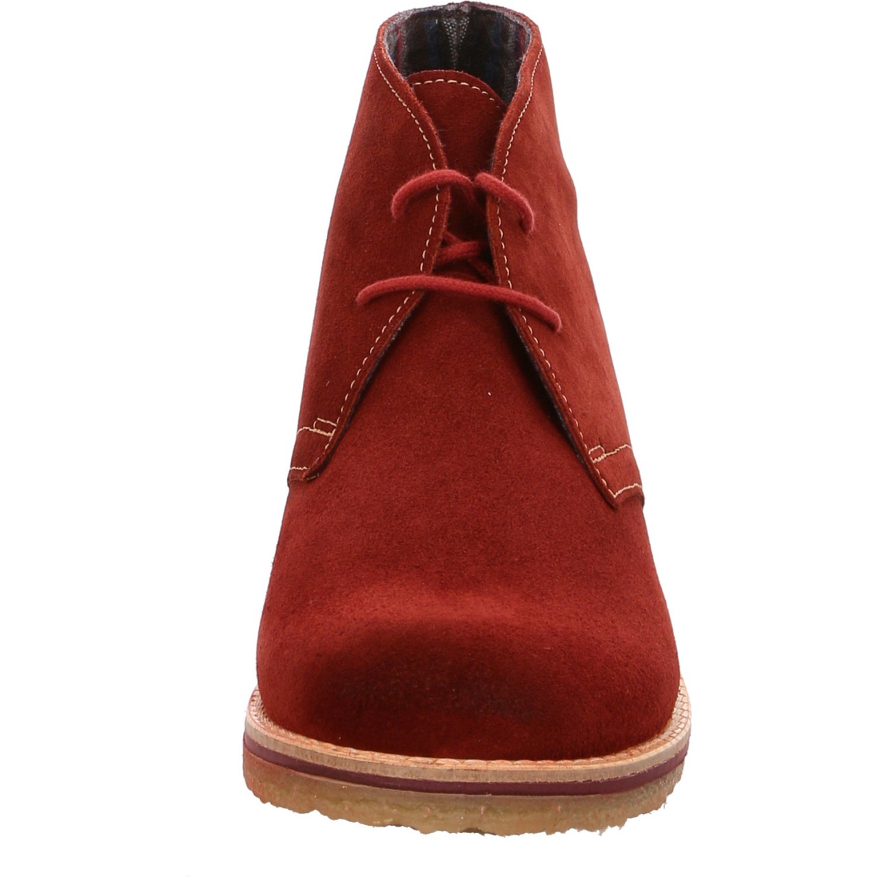 TAMARIS Schnür-Stiefeletten rot Stiefelette Desert-Bootie