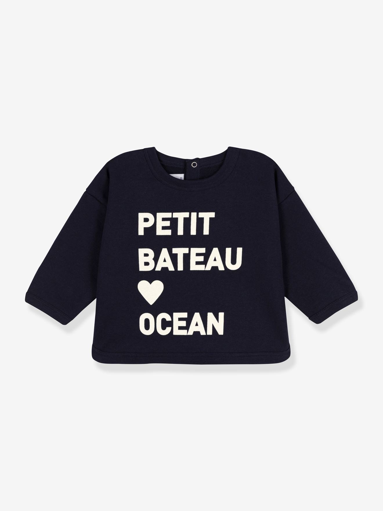Sweatshirt en coton bio PETIT BATEAU bleu