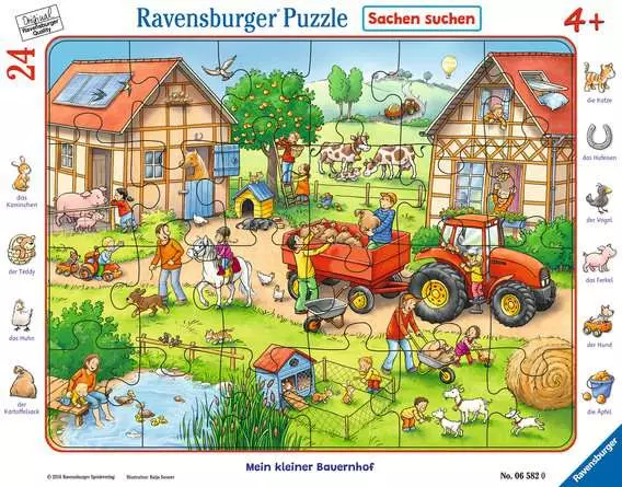 Kinderpuzzle ab 4 Jahren - Mein kleiner Bauernhof - 24 Teile