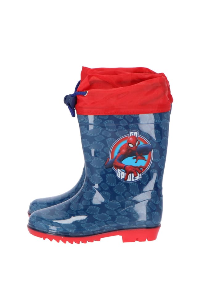 Spiderman Spiderman Regenstiefel Wasserdichte Outdoor-Gummistiefel für Kinder in Blau günstig kaufen