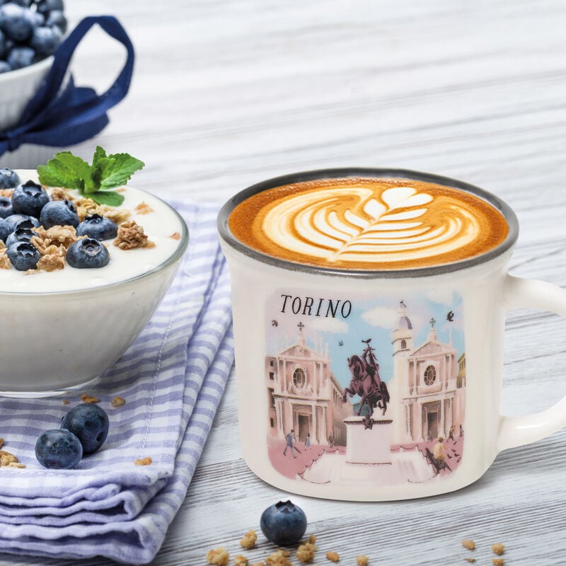 Xícara de porcelana - Cup-Puccino - Coleção Cidades do Mundo