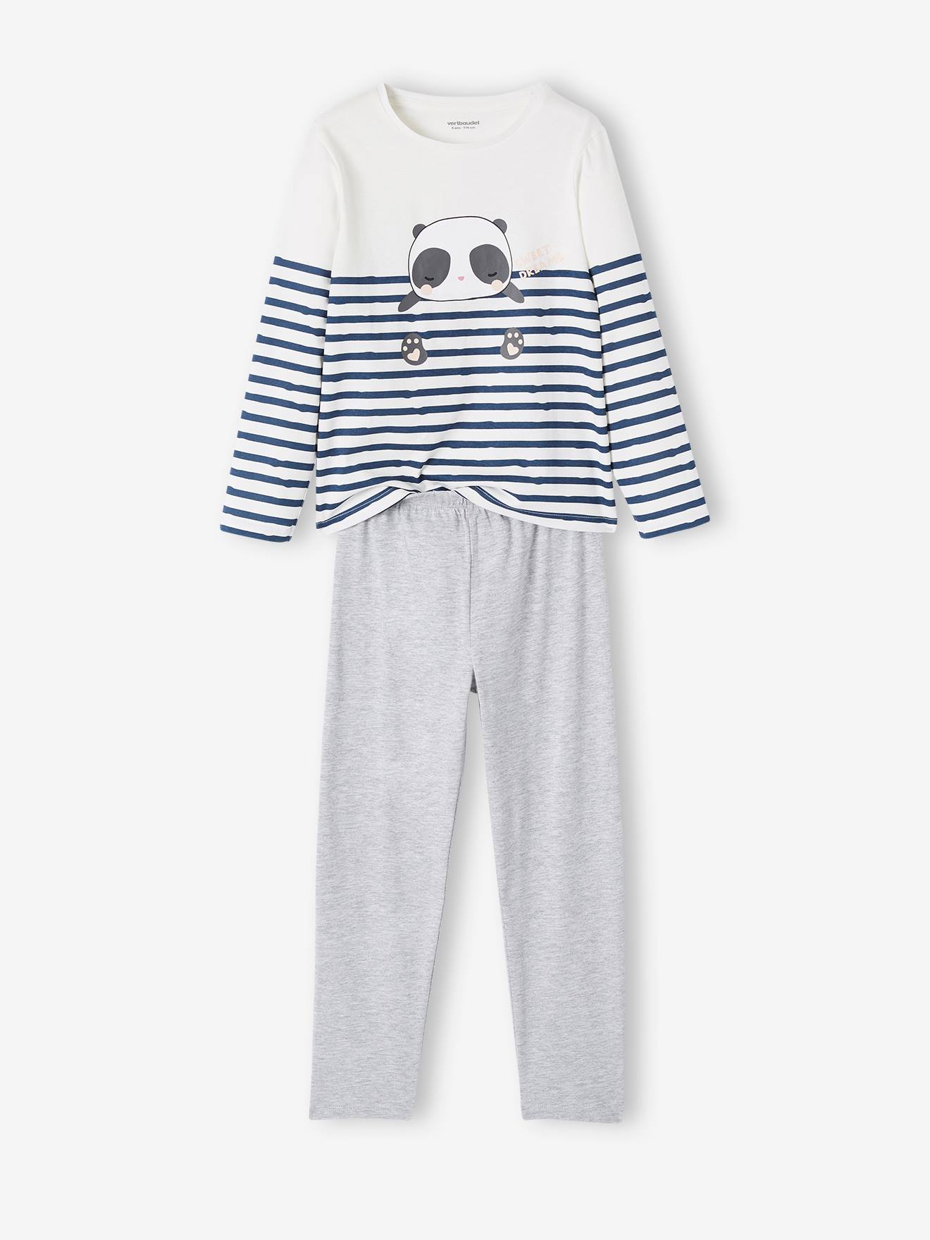 Lot de 2 pyjamas panda fille ivoire