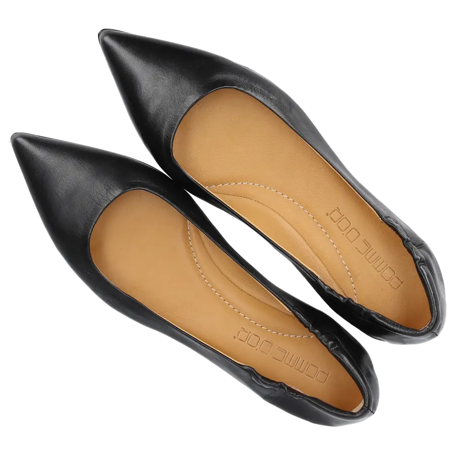 Pomme D`OR - Ballerinas 1720 Kalbsleder - schwarz