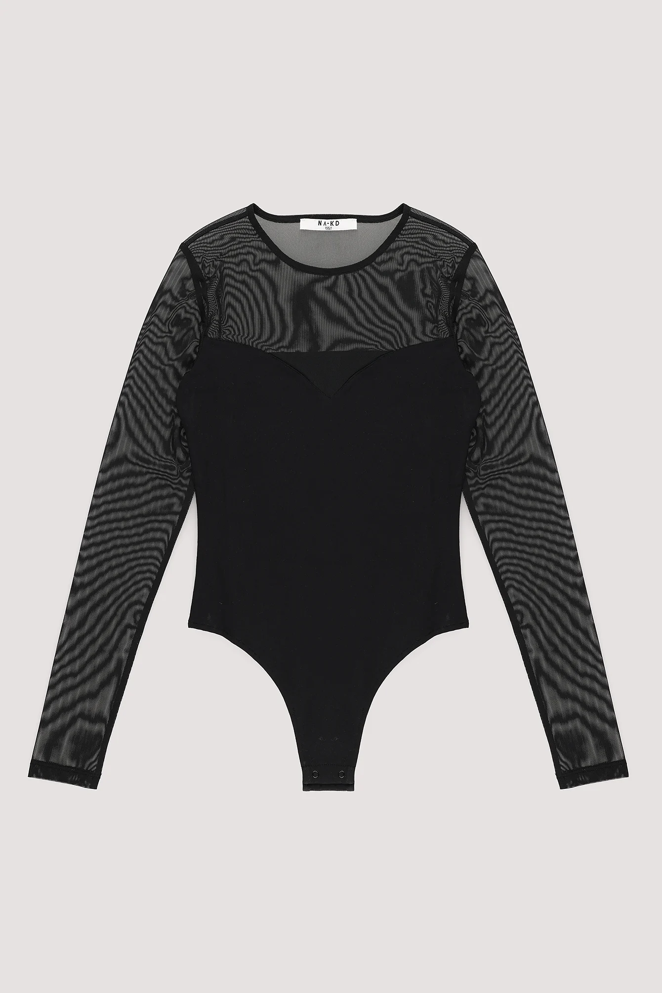Langärmeliger Mesh Body