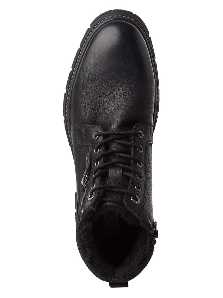 s.Oliver Leder-Boots in Schwarz günstig kaufen