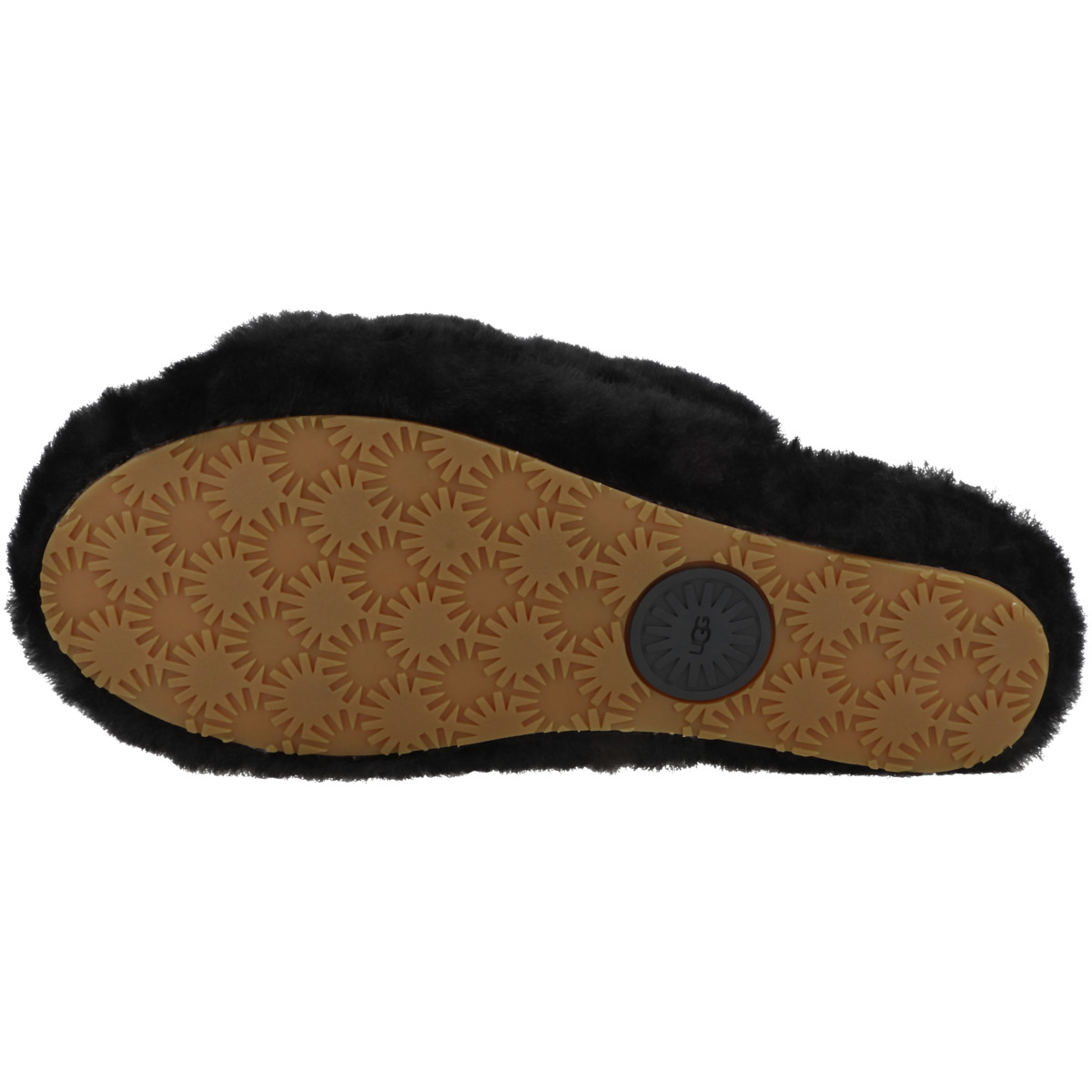 UGG Fluff Yeah Slide Hausschuhe schwarz