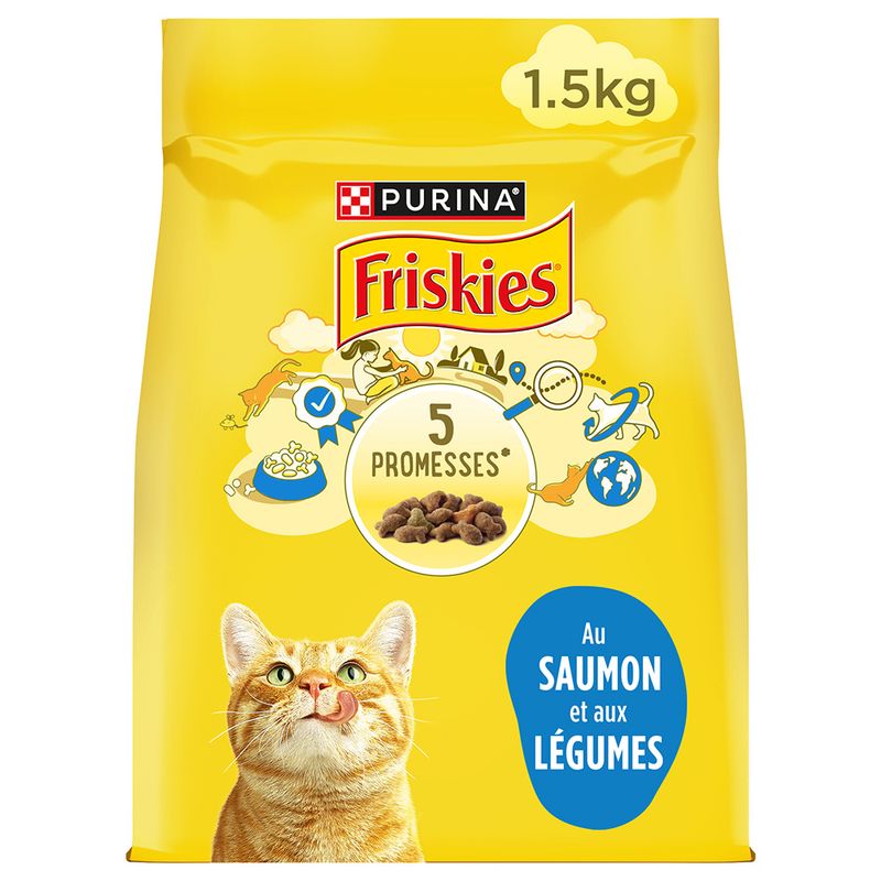 PURINA Friskies Adult Katze mit Lachs und Gemüse