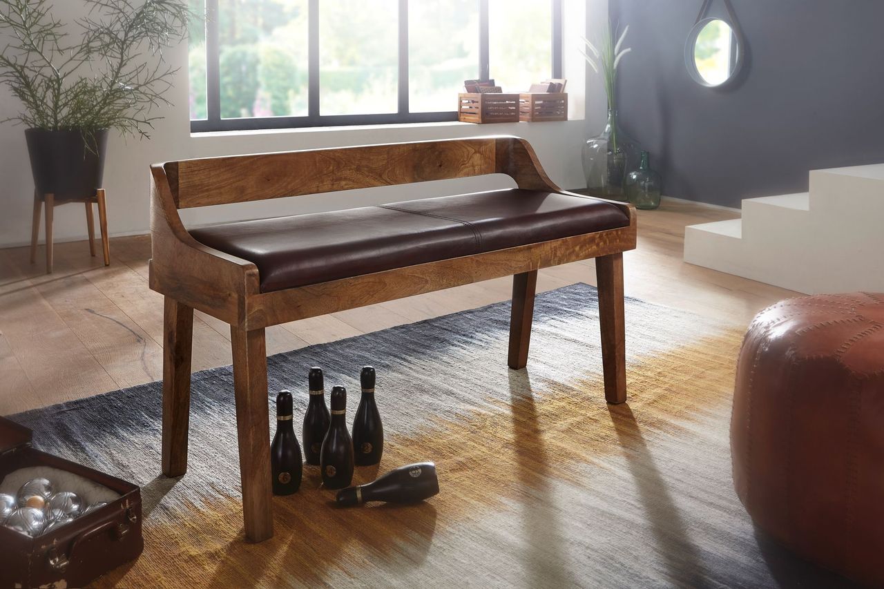 Wohnling Sitzbank 108 x 63 x 43 cm Mango