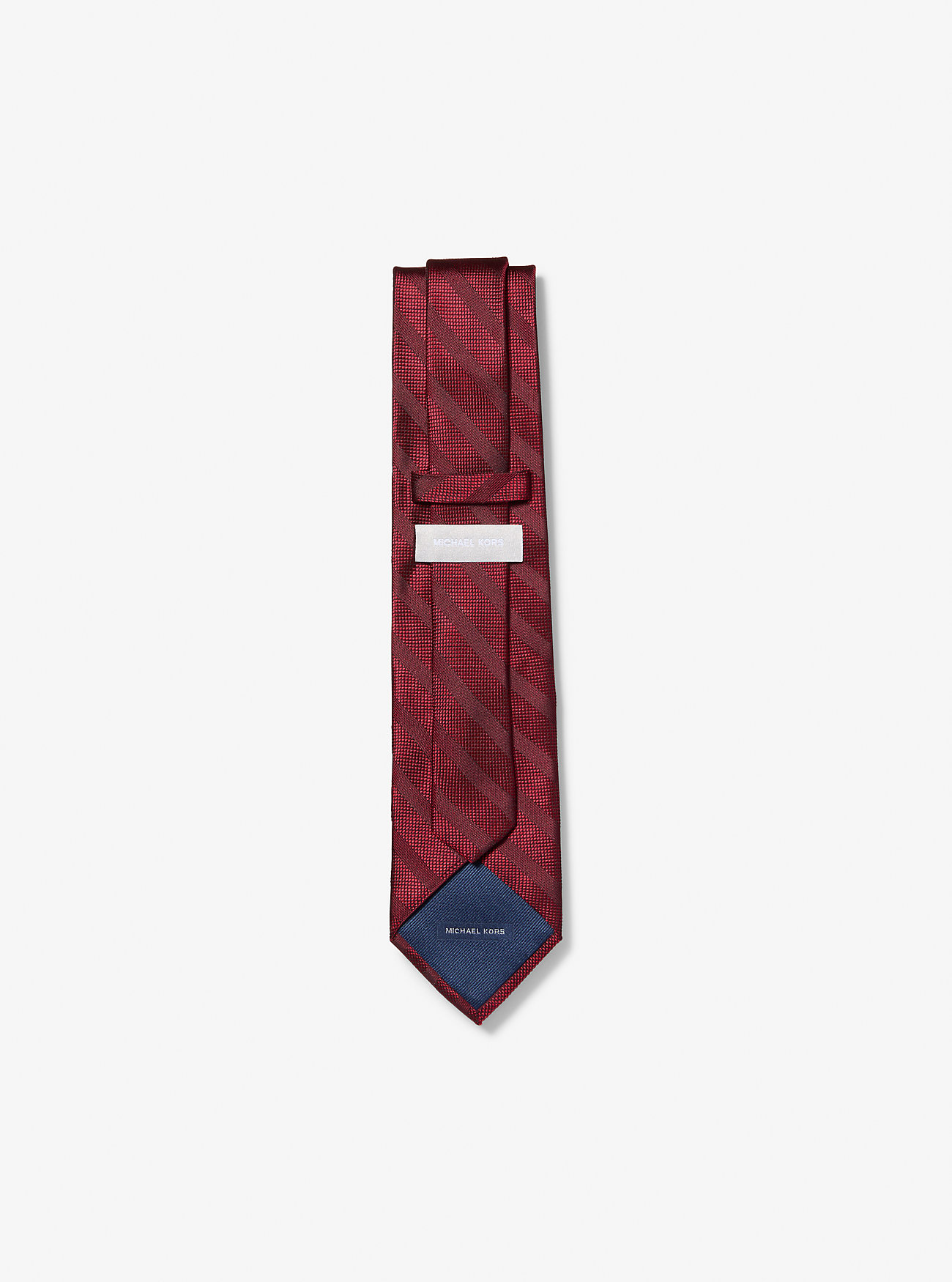 Stripete silkeslips - RØD