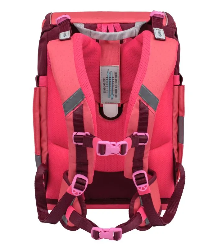 Belmil Smarty Schulranzen Set 5-teilig mit 6 Patches - Sweet Candy