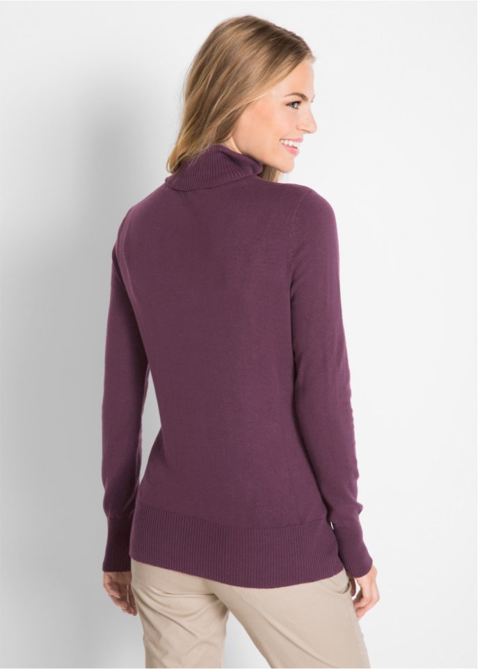 Basic Rollkragenpullover