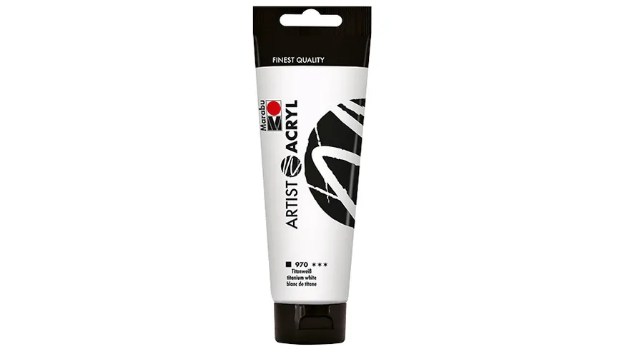 Marabu Artist Acryl, Titanweiß 970, 120 ml 120 ml