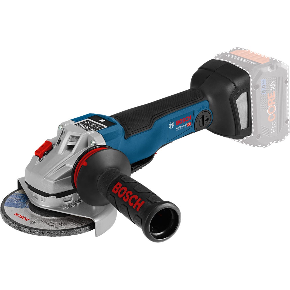 Esmerilhadeira angular sem escovas BOSCH 18 V, 125 mm, com interruptor tipo alavanca, com estojo, GWS 18 V-10 PSC 06019G3F0B