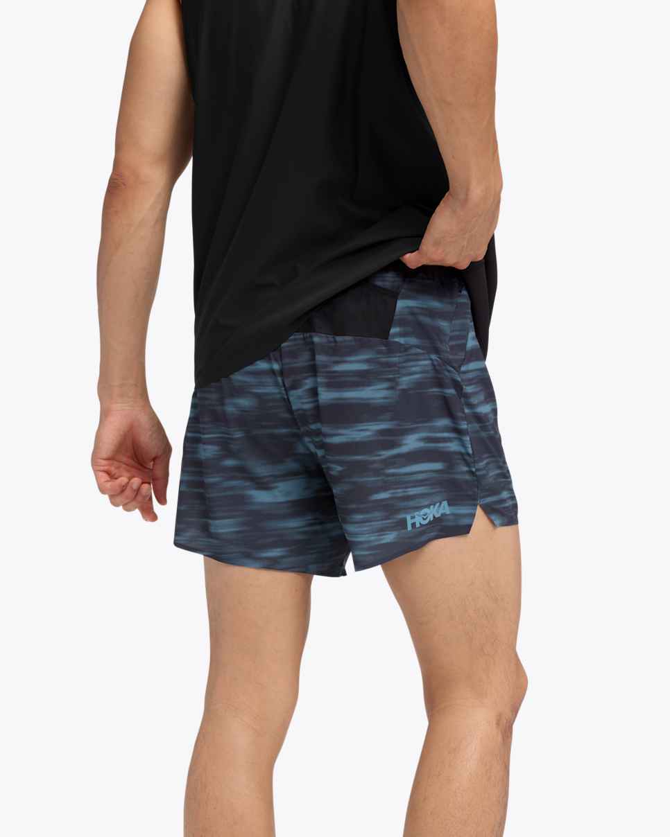 Glide 5–tommers shorts med underbukse Blue Blurr