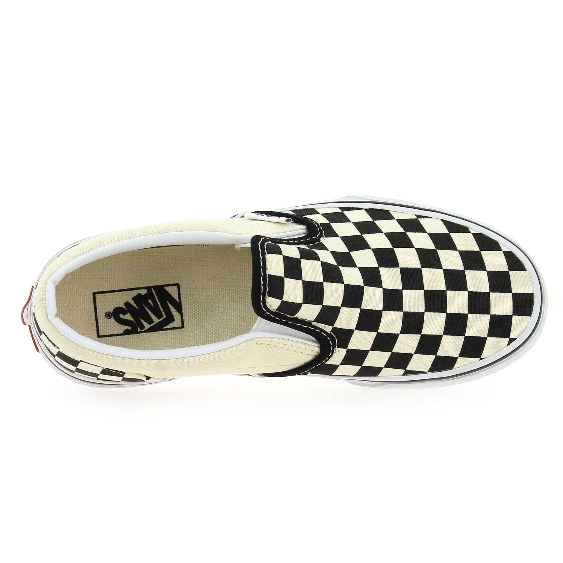 Vans  SLIP-ON KID - Blanc Noir