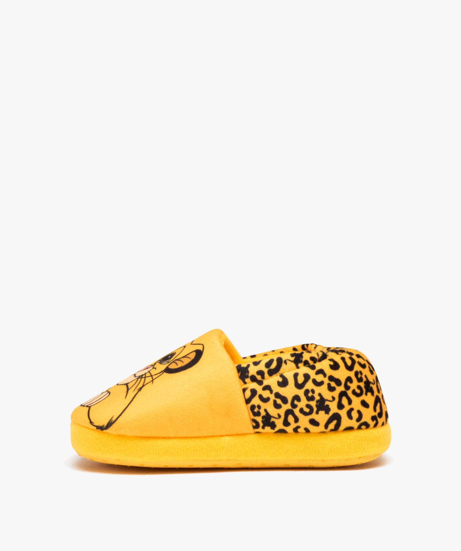 Chaussons Garçon en jersey imprimé Simba - Roi Lion jaune | GEMO