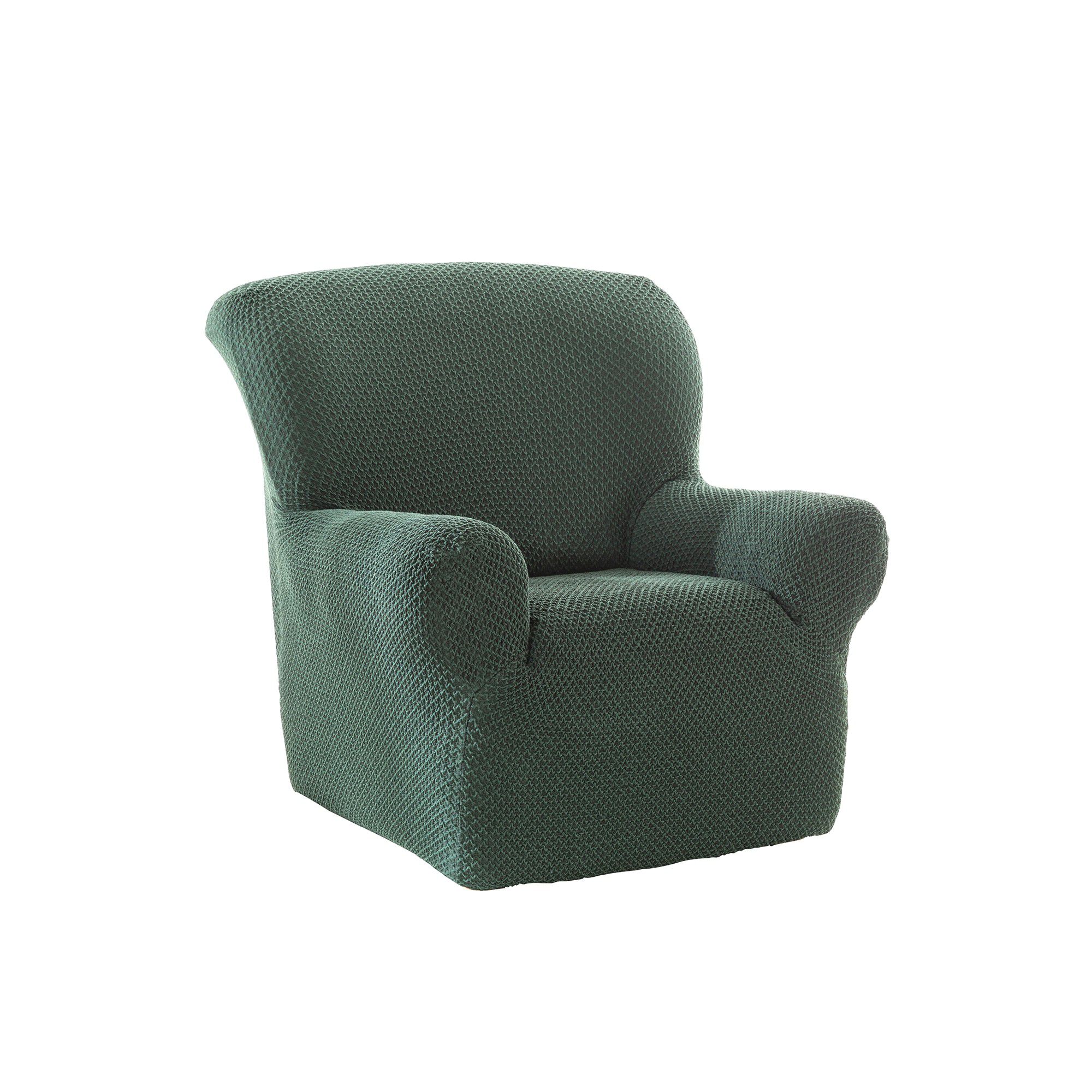 Housse texturée bi-extensible spéciale canapé fauteuil à accoudoirs