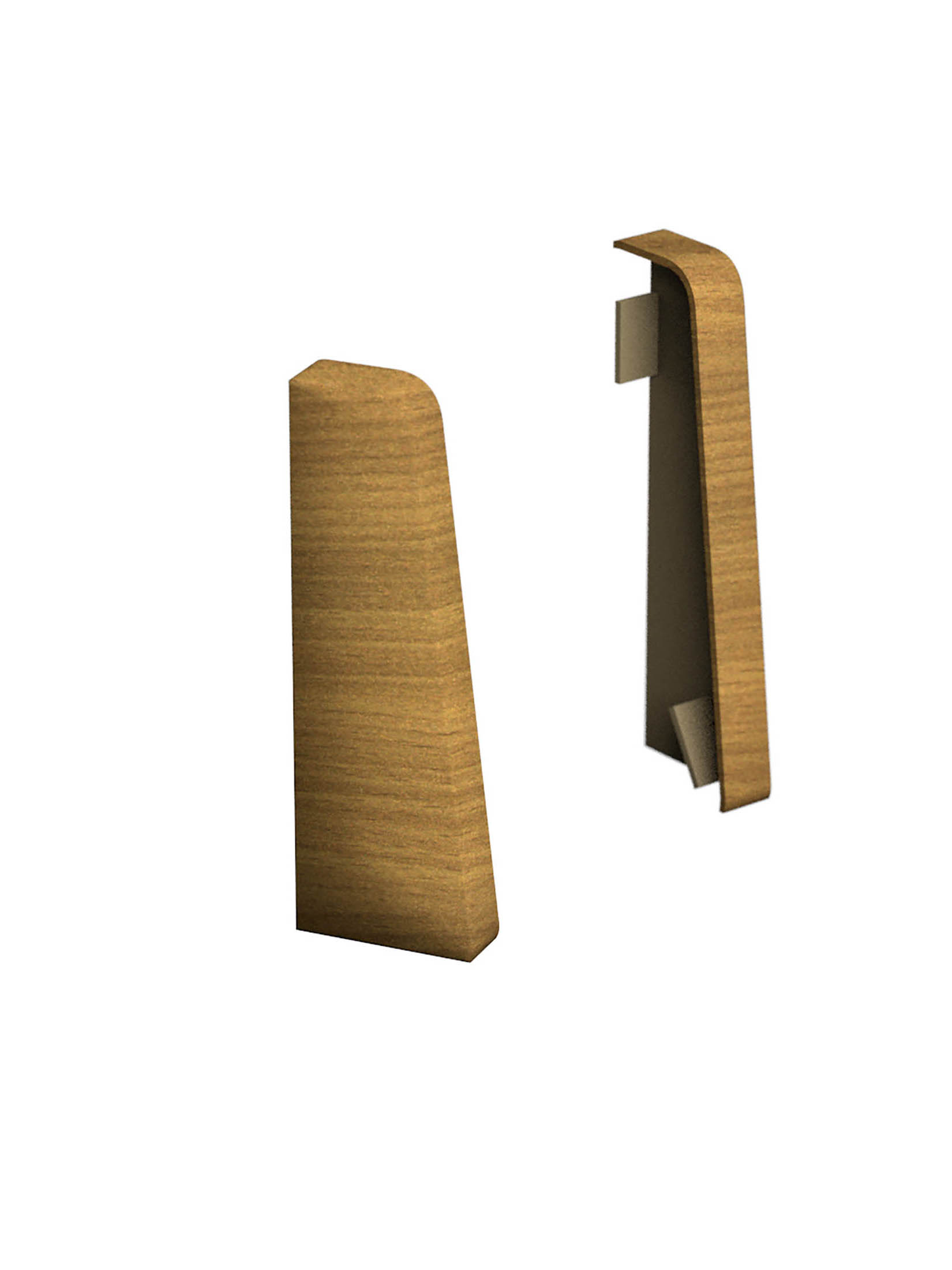 Endstück 6cm Verlegezubehör, Buche