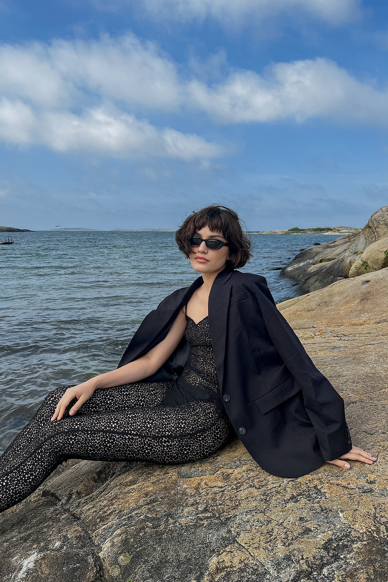 Jumpsuit mit Spitze