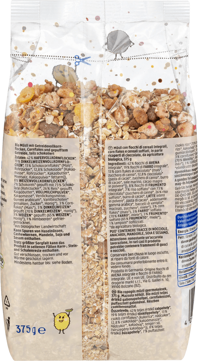 Knuspermüsli, ohne Rosinen Kinder, 375 g