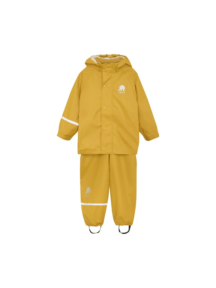 CeLaVi Regenoverall CEBasic rainwear set solid PU - 1145  Regenanzug Set 2 tlg. in Gelb günstig kaufen