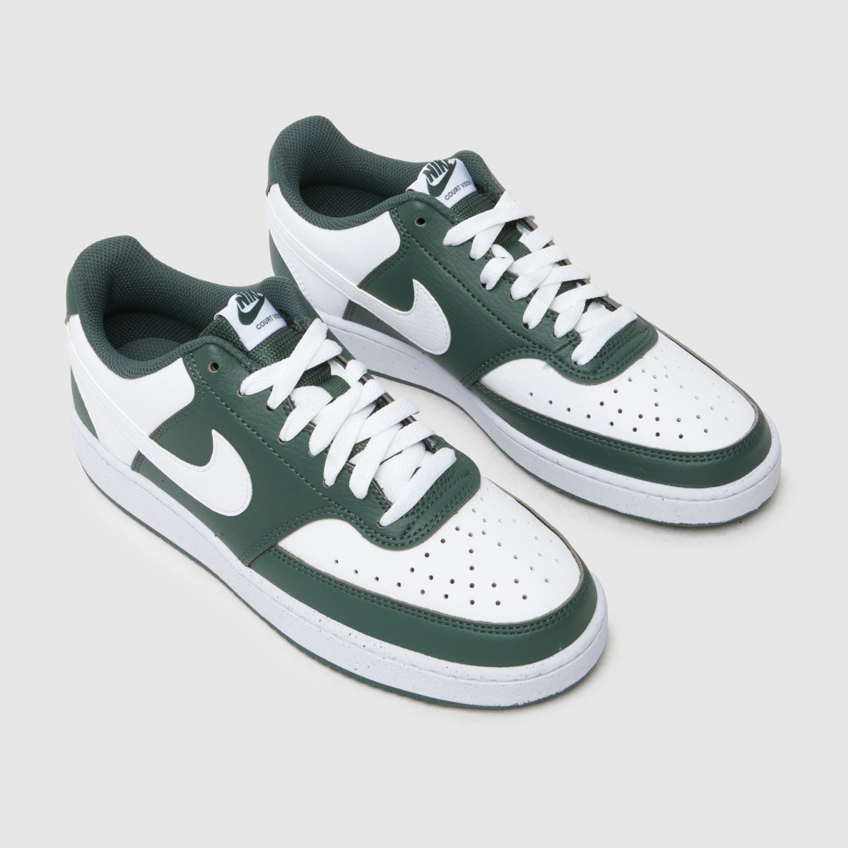 Nike Court Vision Low cipők fehér és zöld színben