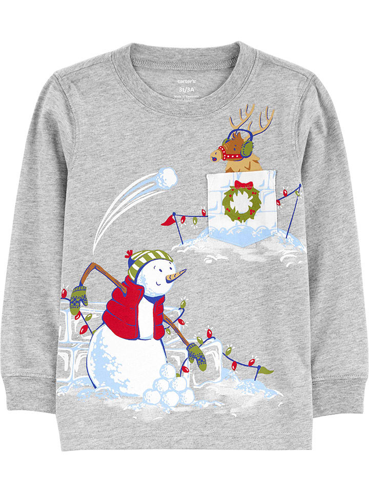 carter's Sweatshirt in Grau günstig kaufen