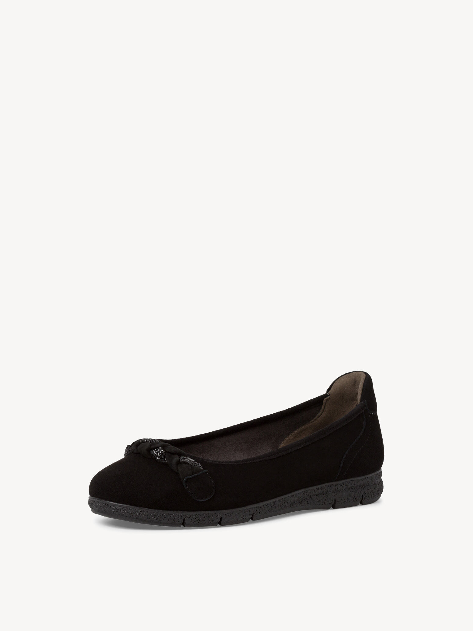 Ballerine en cuir - noir