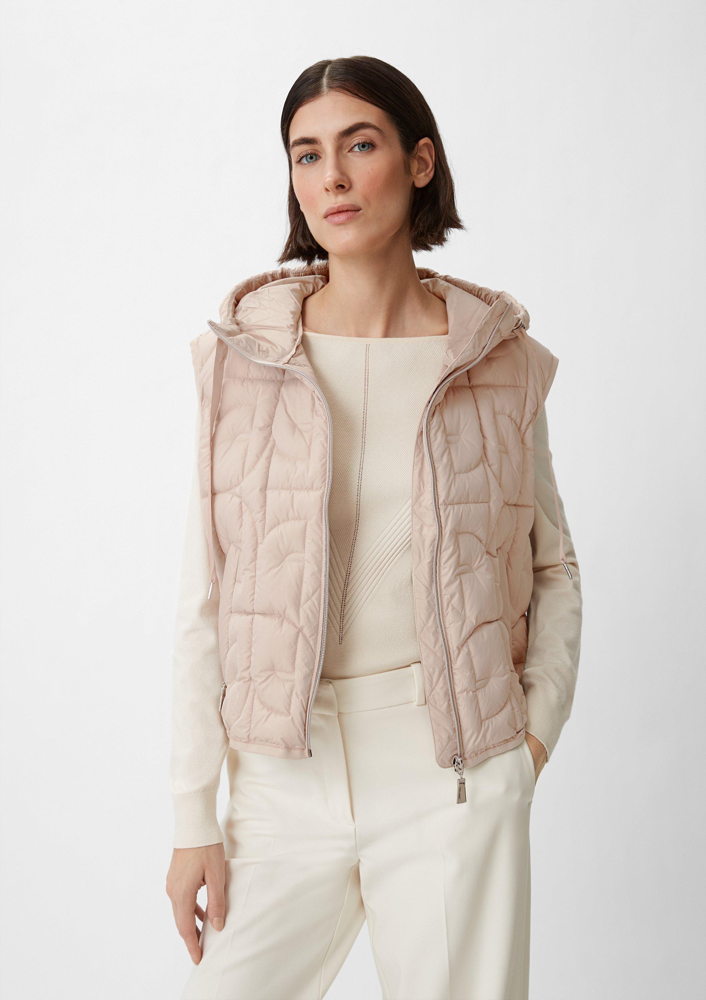 Weste mit seitlichen Druckknöpfen - beige