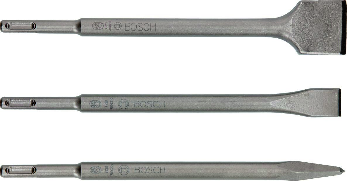 Bosch Accessoires Verts 2607019457 Coffret de 3 burins SDS-plus